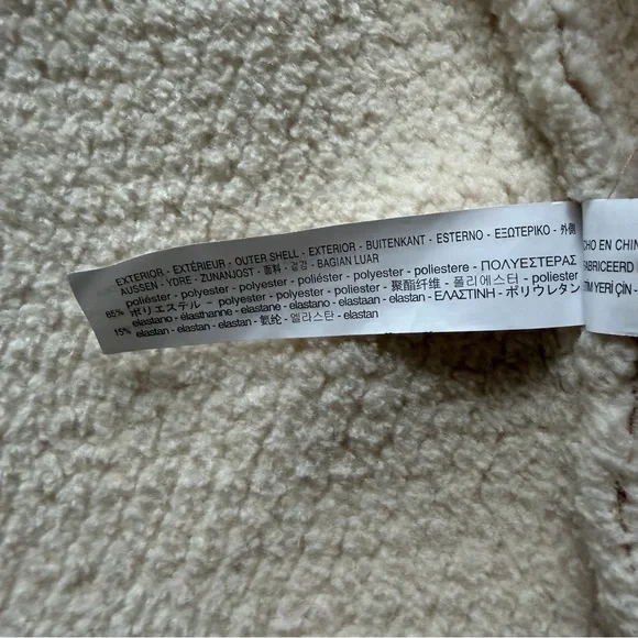 Zara Faux Suede Sherpa Lined Jacket
